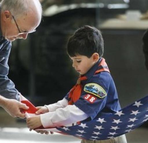 Teaching our young about the flag