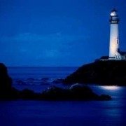 Blue Heavenly Lighthouse